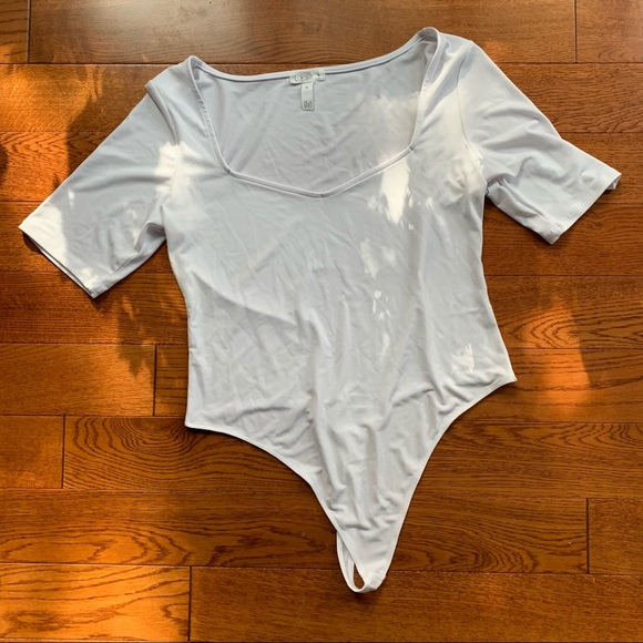 New without tag-Leith XL white thong bodysuit- - Picture 1 of 4